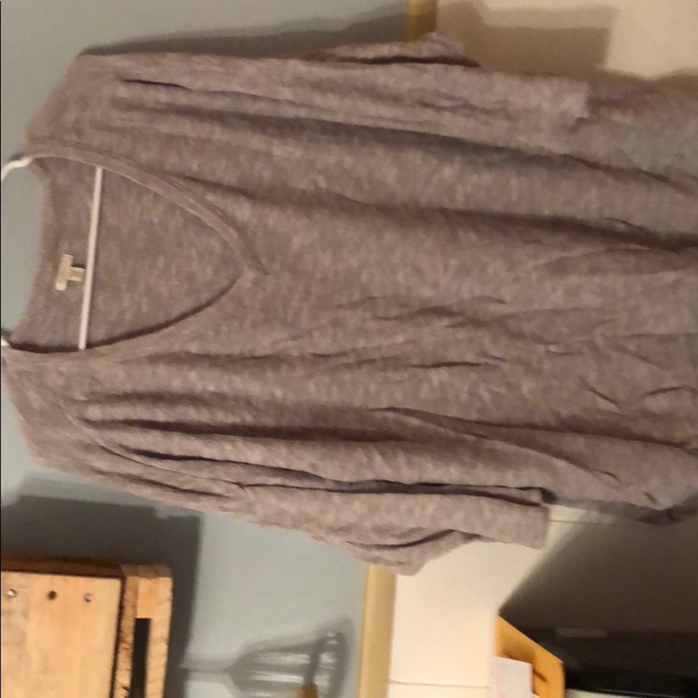 Grey vneck sweater